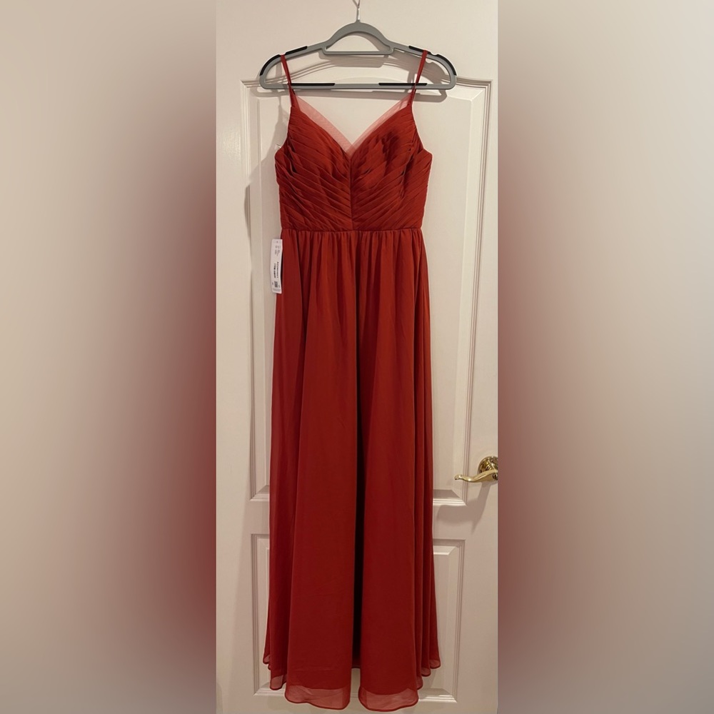 ✨HP✨Azazie Samara Rust Dress